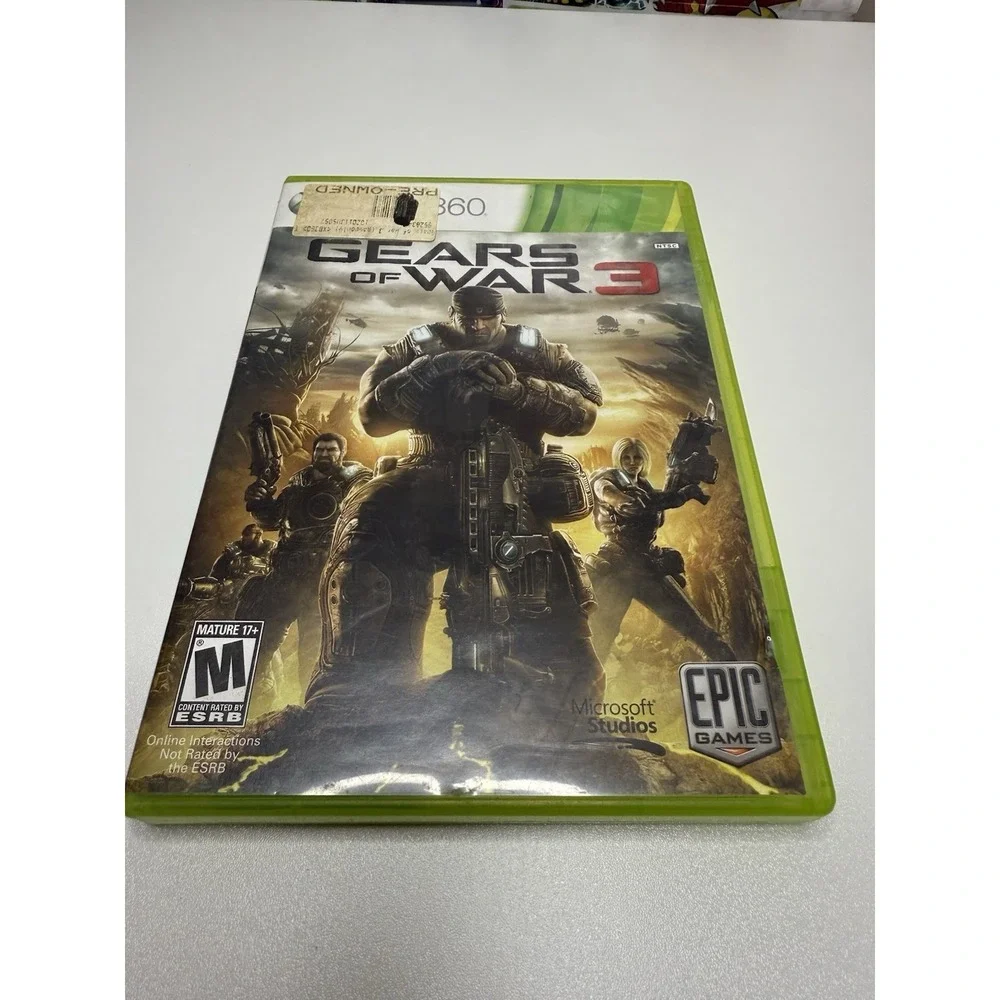 Gears of War 3 Xbox 360 Complete CIB Game With Manual